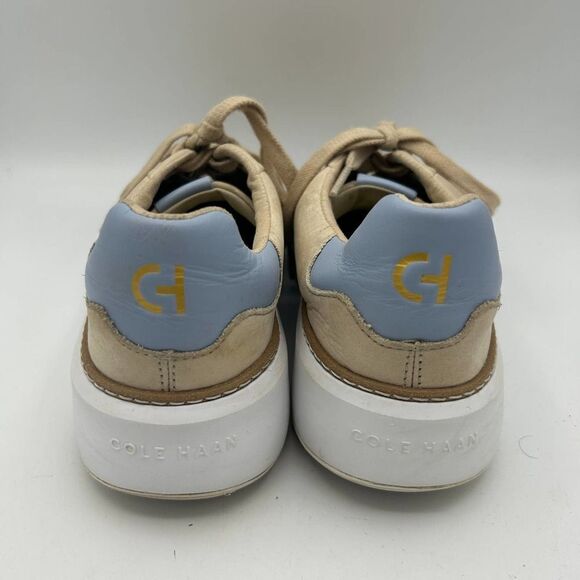 Cole Haan 7 1/2‎ B Grand 360 Cream and Carolina Blue Top Sail Sneakers - Picture 6 of 10